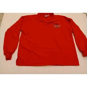 New Mexico Lobo's Long Sleeve Shirt Red Vintage WEK L/XL Button Up